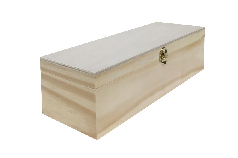 Hộp đựng rượu bằng gỗ thông tự nhiện, hộp đựng rượu một chai