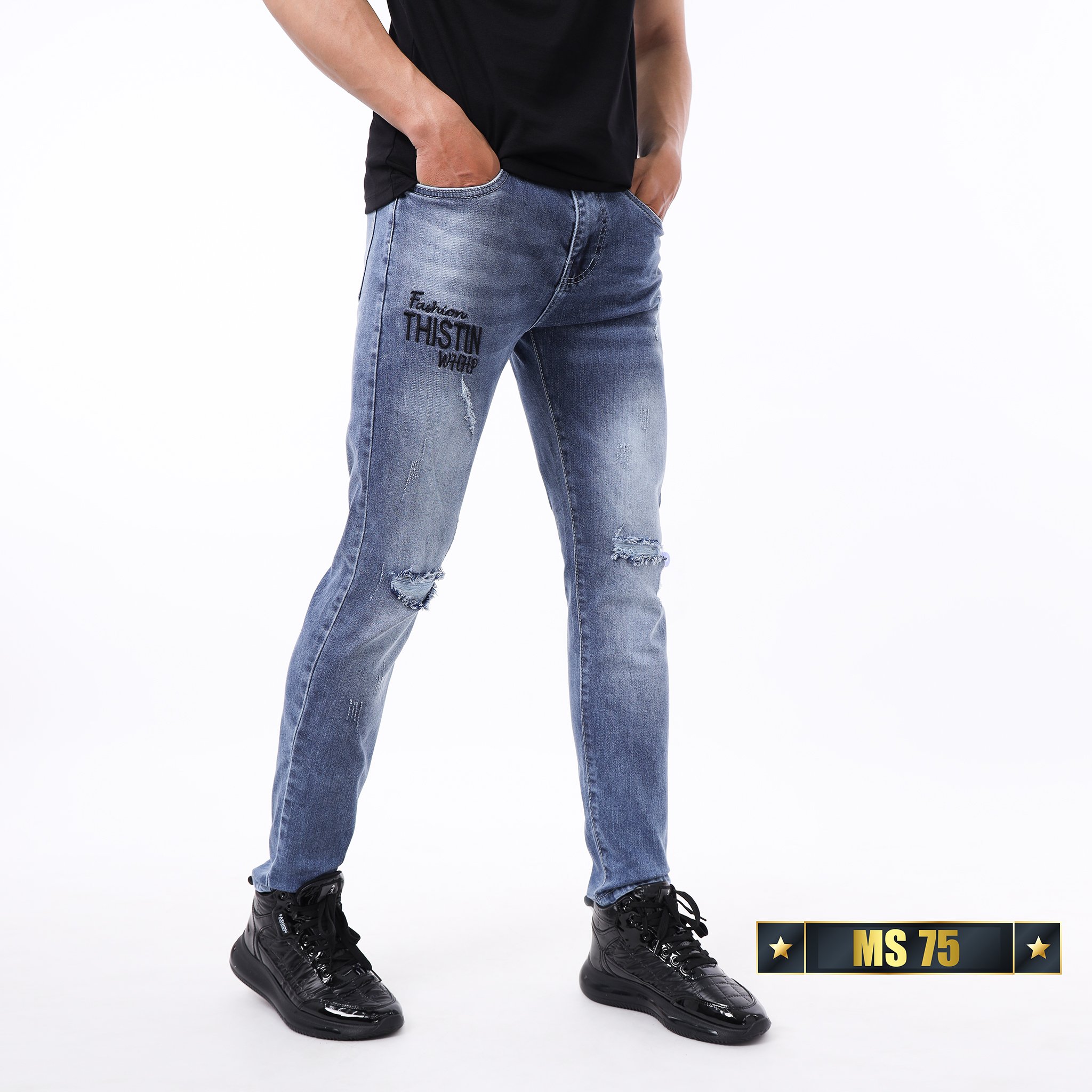 Quần Jean Nam Gemini Chất Liệu Denim Co Giãn Tốt, Cực Kỳ Thoáng Mát QJNA075