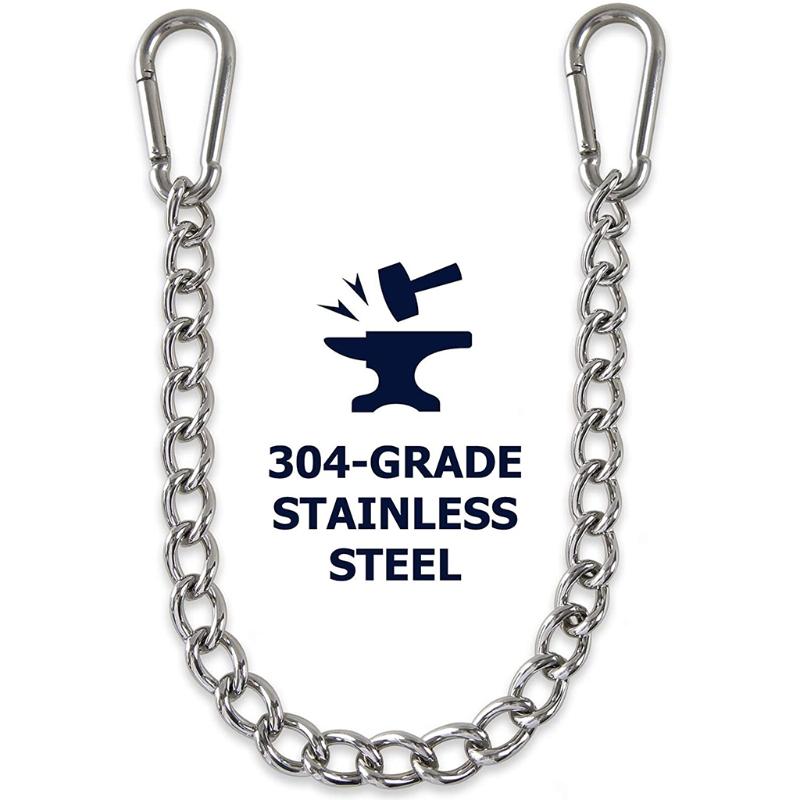 Có Thể Điều Chỉnh Nhà Võng Dây Chuyền Hai Thùng Đựng Đồ Co Giãn Vườn Thép Không Gỉ Ngoài Trời Trong Nhà An Toàn Treo Ghế Di Động