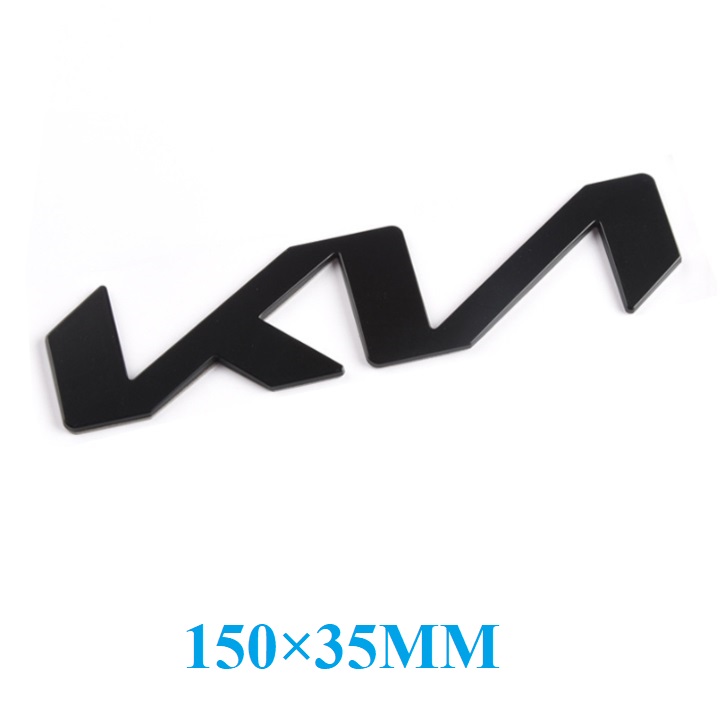 Logo biểu tượng trước và sau xe ô tô Kia, kích thước lần lượt là 17040mm , 15035mm, 13035mm - ĐEN BÓNG 15035MM