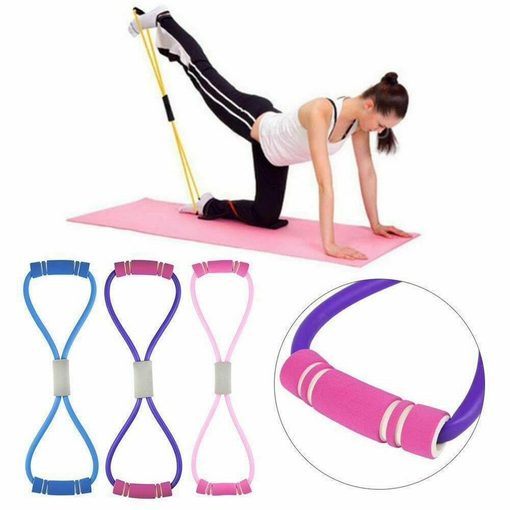 Dây đàn hồi FREESHIPDây đai kháng lực, Dây đai tập thể dục có tay cầm , Hỗ Trợ Tập Yoga KN21