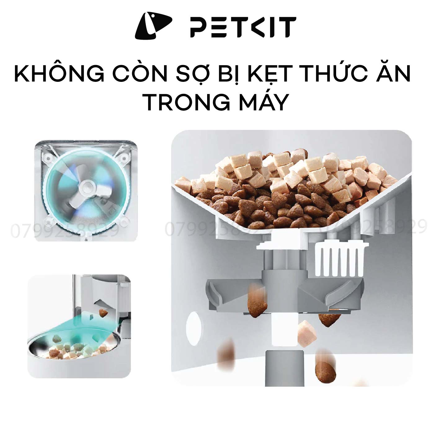 Máy Cho Ăn Tự Động, Máy Nhả Hạt Cho Mèo PETKIT FRESH ELEMENT SOLO - Máy cho ăn thông minh Petkit Solo