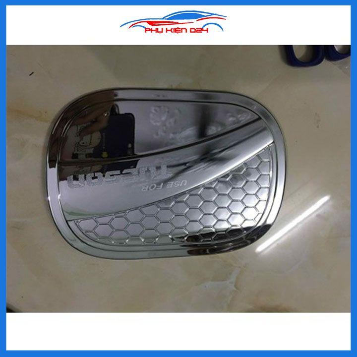 Ốp nắp bình xăng Tucson 2019 mạ crom chống trầy trang trí ô tô