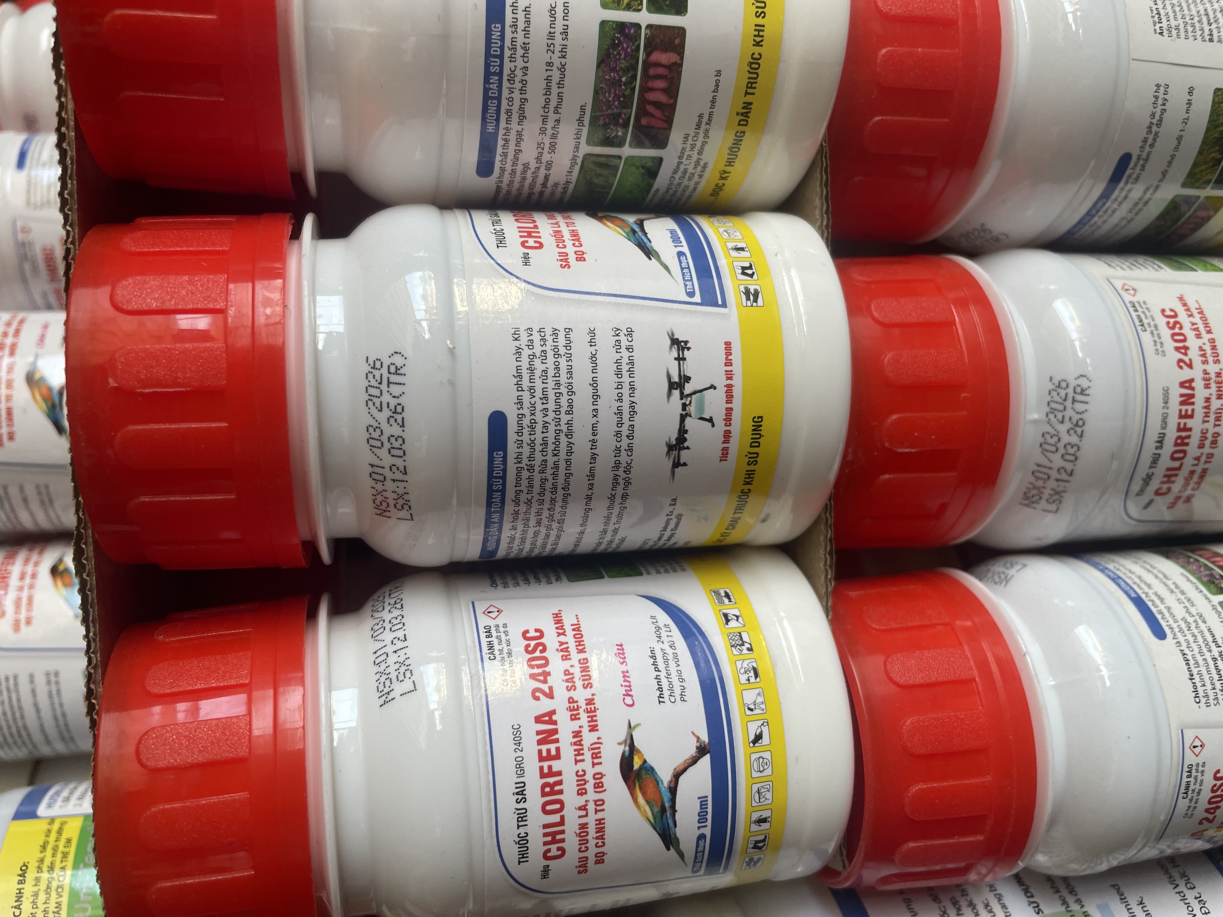 Thuốc trừ sâu Chlorfena 240SC (100m)l đặc trị sâu cuốn lá, sâu đục thân, bọ trĩ, nhện đỏ, rầy xanh