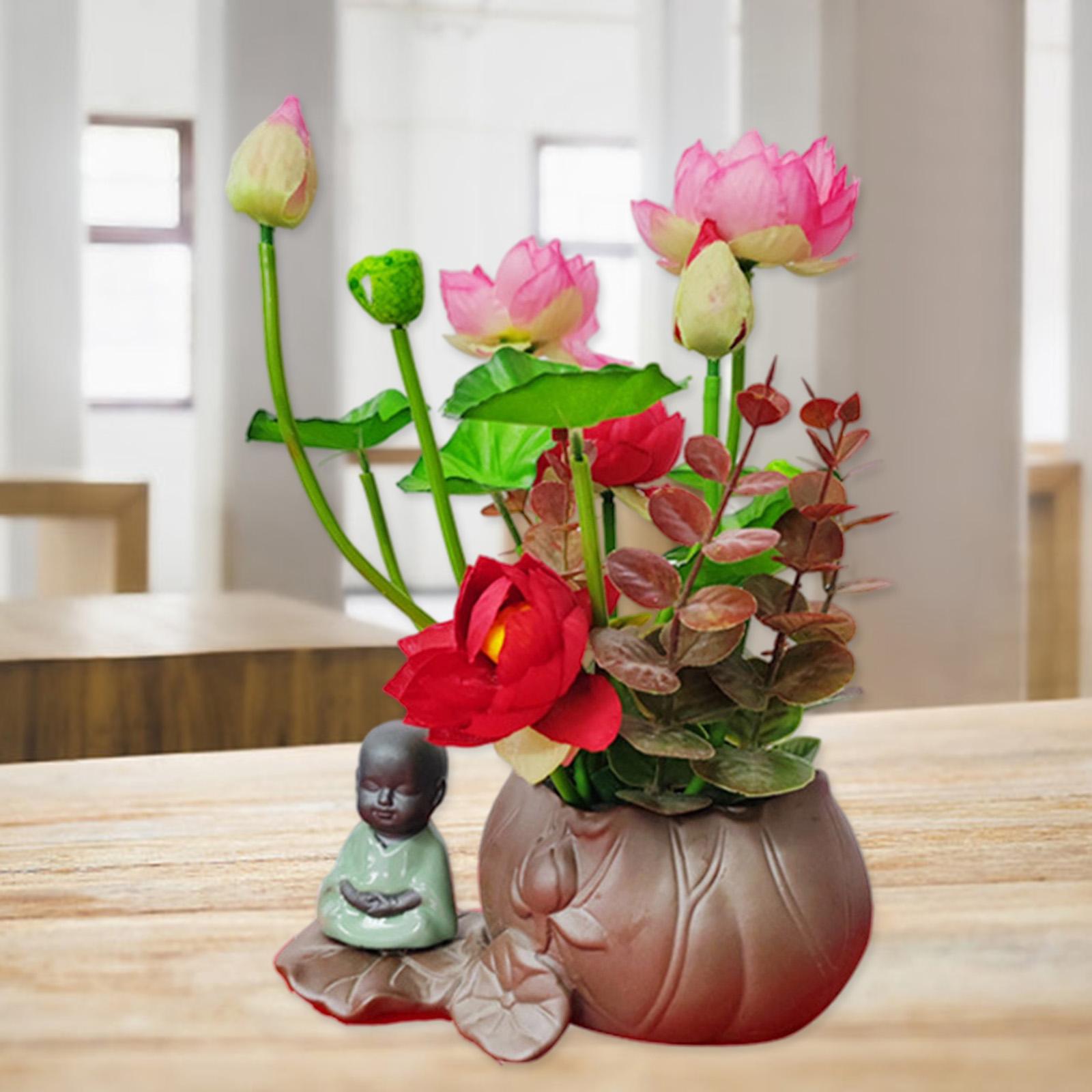 Bonsai Simulation Artificial Pot Plant Home Fake and buddha