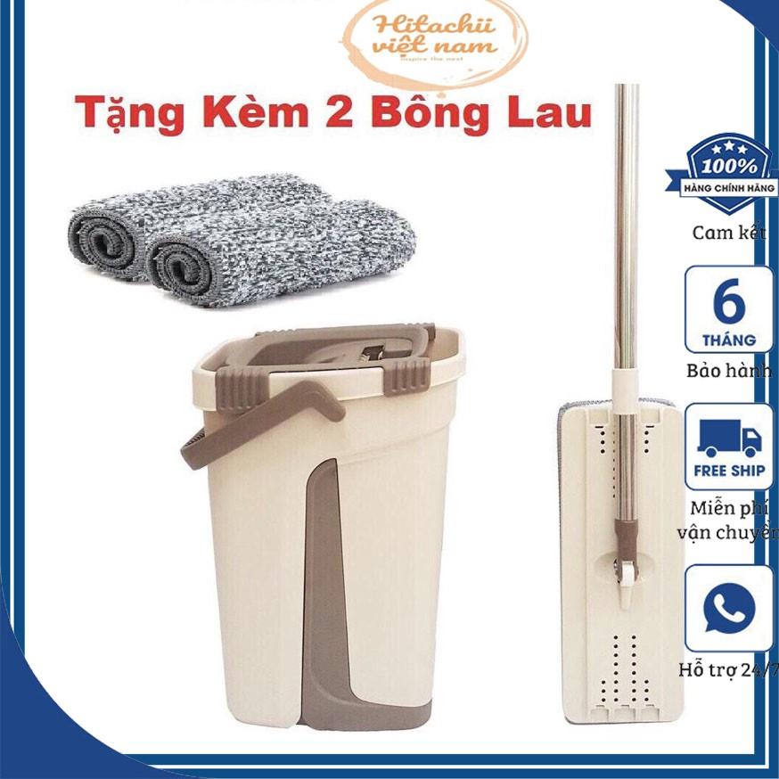 Bộ Cây Lau Nhà Chổi Lau Nhà Tự Vắt 360 Độ Chính Hãng Cao Cấp Tặng Kèm Bông Lau, Chổi Lau Nhà 360 Độ Thông Minh Tự Vắt