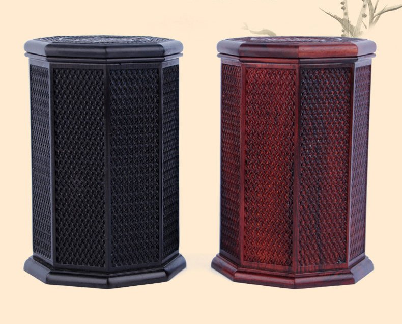 Hộp trà mini gỗ trắc kiểu bát giác -TD08