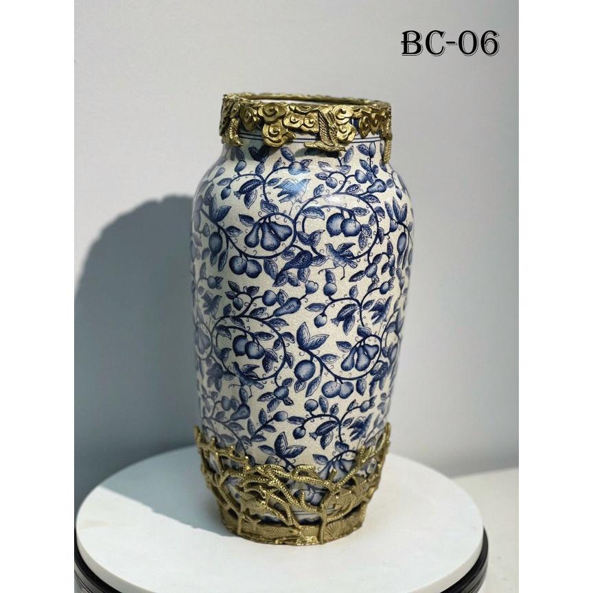 Bình Hoa Pháp Bọc Đồng Tân Cổ Điển Tinh Tế Sang Trọng BC-06