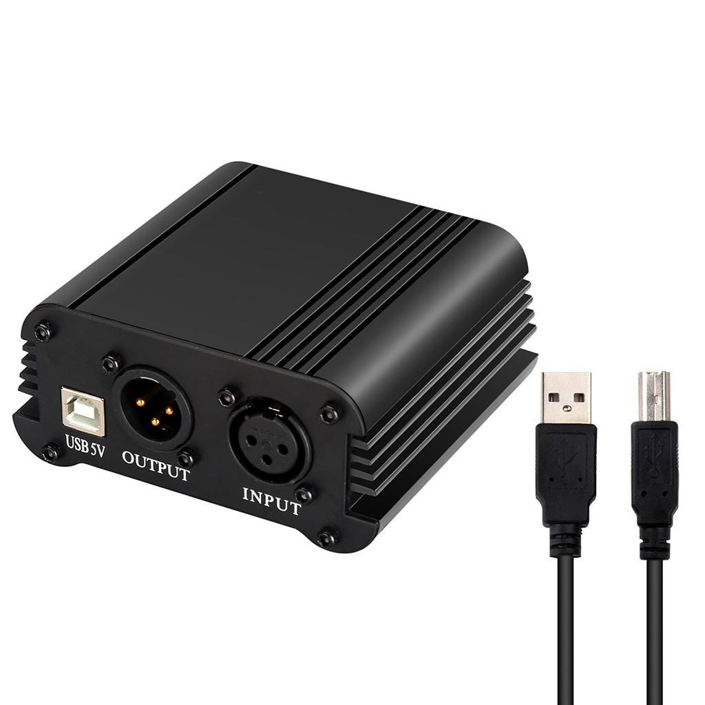 48V  Power Supply  for Condenser Microphone Recording Broadcasting