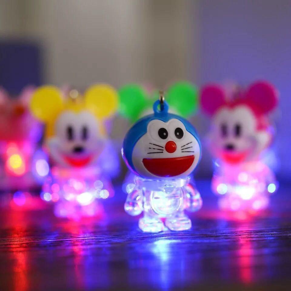 Móc khóa đoremon phát sáng-Móc khóa đèn LED phát sáng siêu đẹp