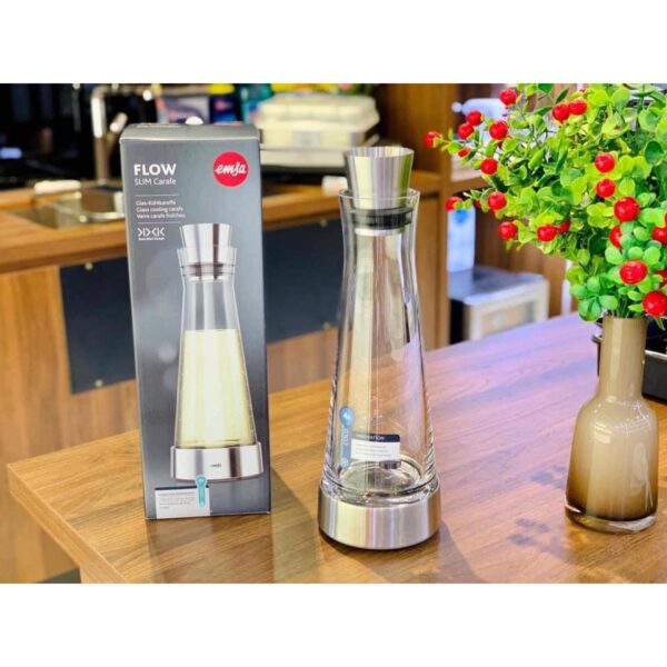 Bình Giữ Lạnh Emsa Flow Slim Carafe 514233 Dung Tích 1 Lít - Nhập Khẩu Chính Hãng Từ Đức