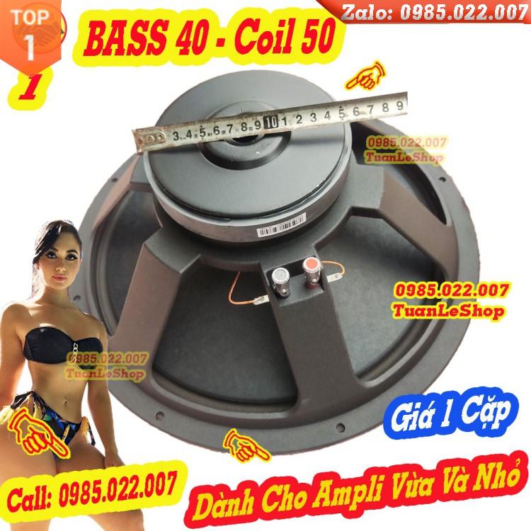 2 LOA BASS 40 COIL 50 TỪ 156 GÂN VẢI - BASS 4 TAC COI 50 - GIÁ 02 CHIẾC