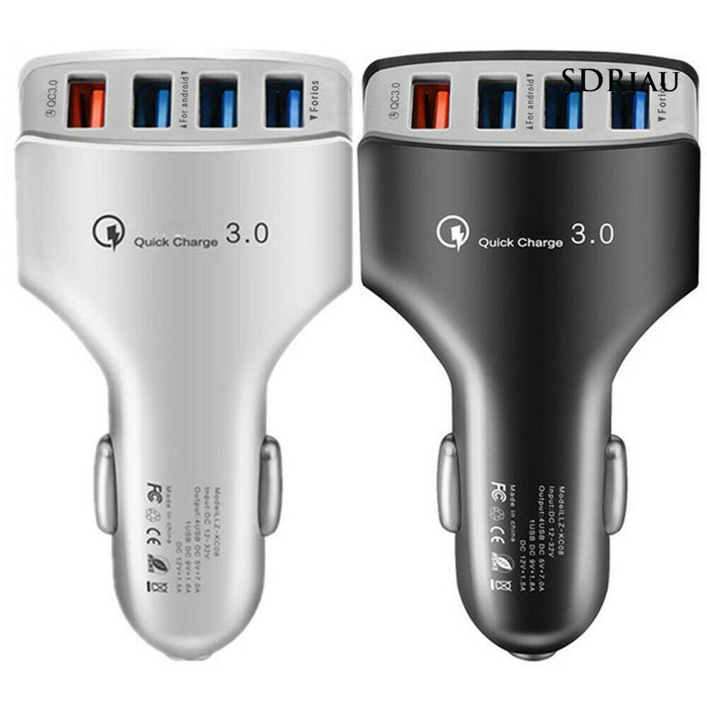 Củ Sạc Nhanh Qcdz 4 Cổng Usb 3.0 Cho Điện Thoại