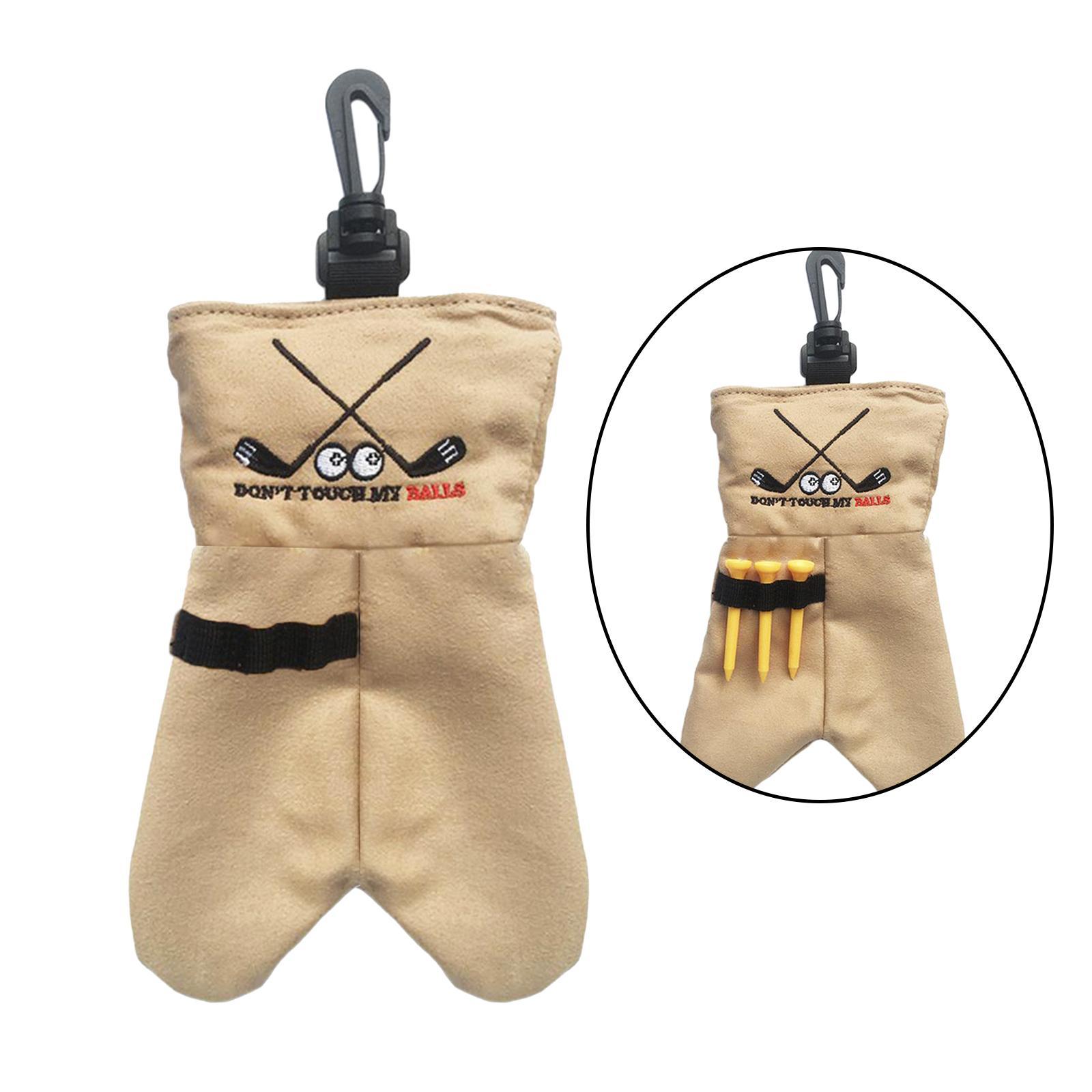 2Pcs Golf Ball Bag Pouch Holder Case Waist Bag Men Women Gift Outdoor Sports