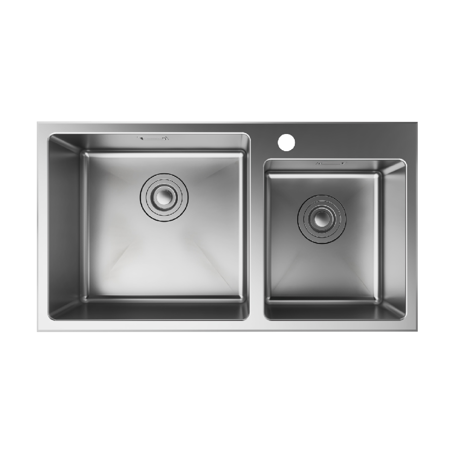 Chậu bếp đôi HANSGROHE Deep Drawn Sink S431-F730 43354 Chính Hãng