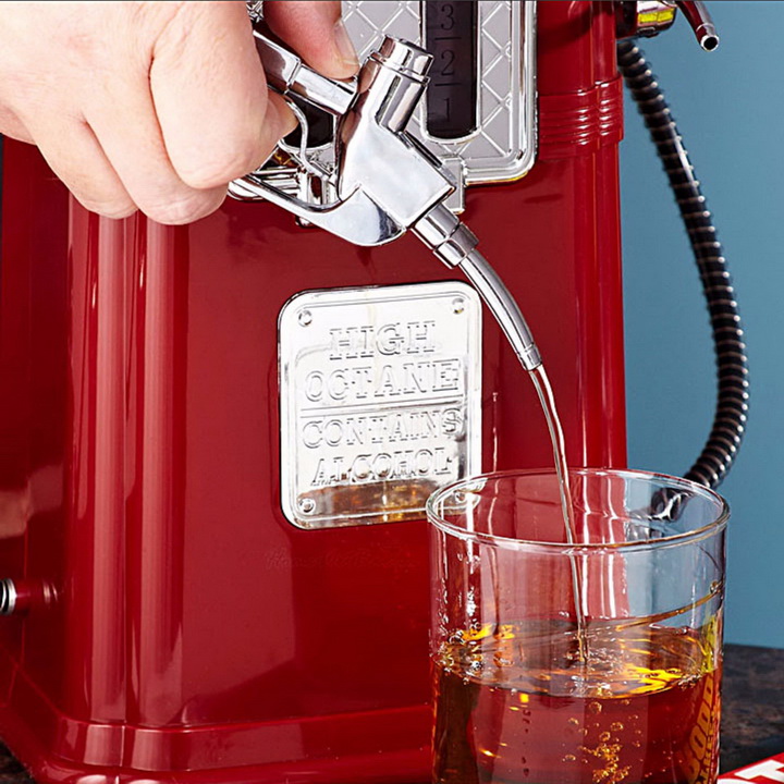 Bình Rót Bia Cây Xăng V.3 Màu Đỏ Tặng 1 Hộp Lắc Xí Ngầu Beer Club