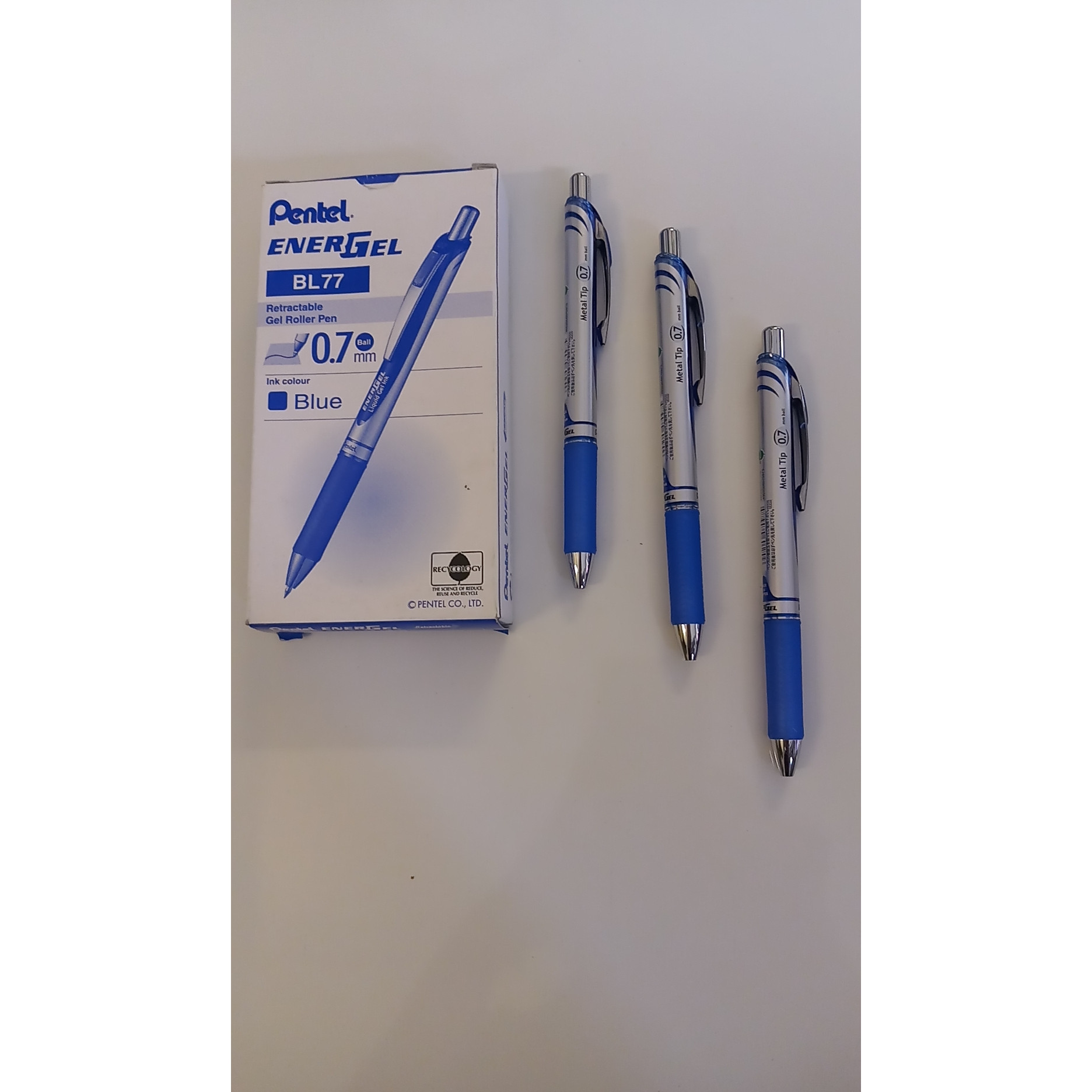 Combo 3 Bút Ký Pentel BL 77 mực xanh