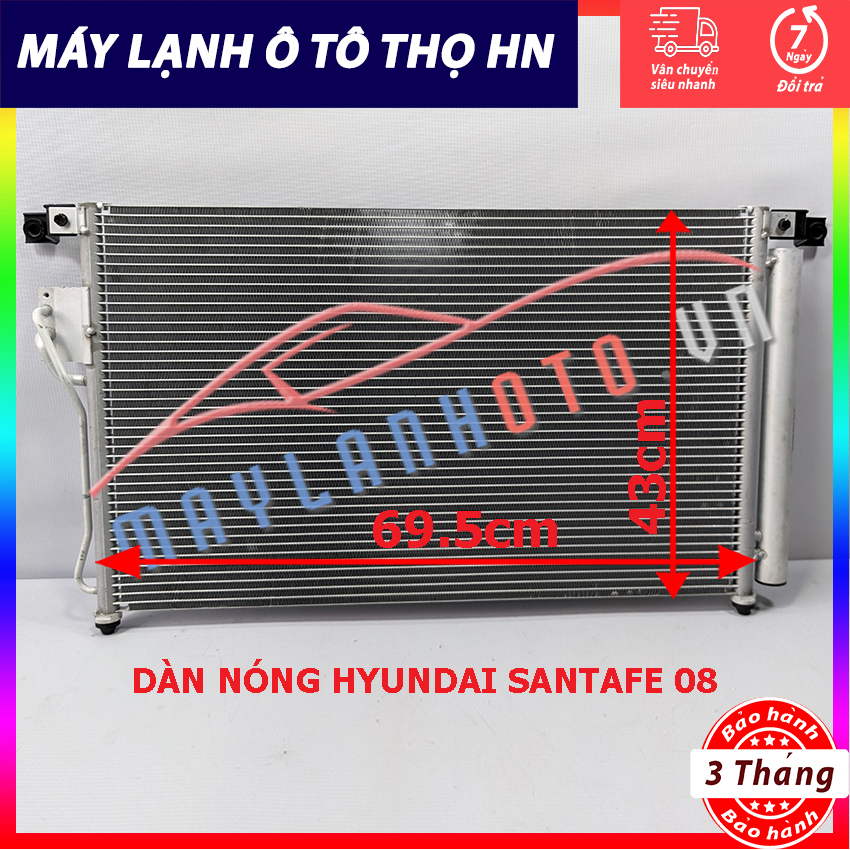 Dàn nóng Hyundai Santafe 2006 2007 2008 2009 2010 Hàng xịn Hàn Quốc 06 07 08 09 10