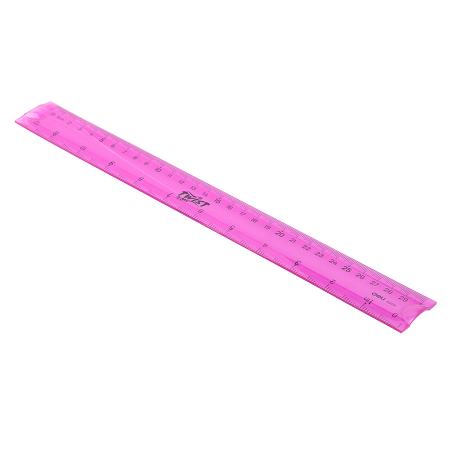 Thước kẻ nhựa dẻo EcoPVC 30cm Deli - Màu ngẫu nhiên - 1 cây - E6209