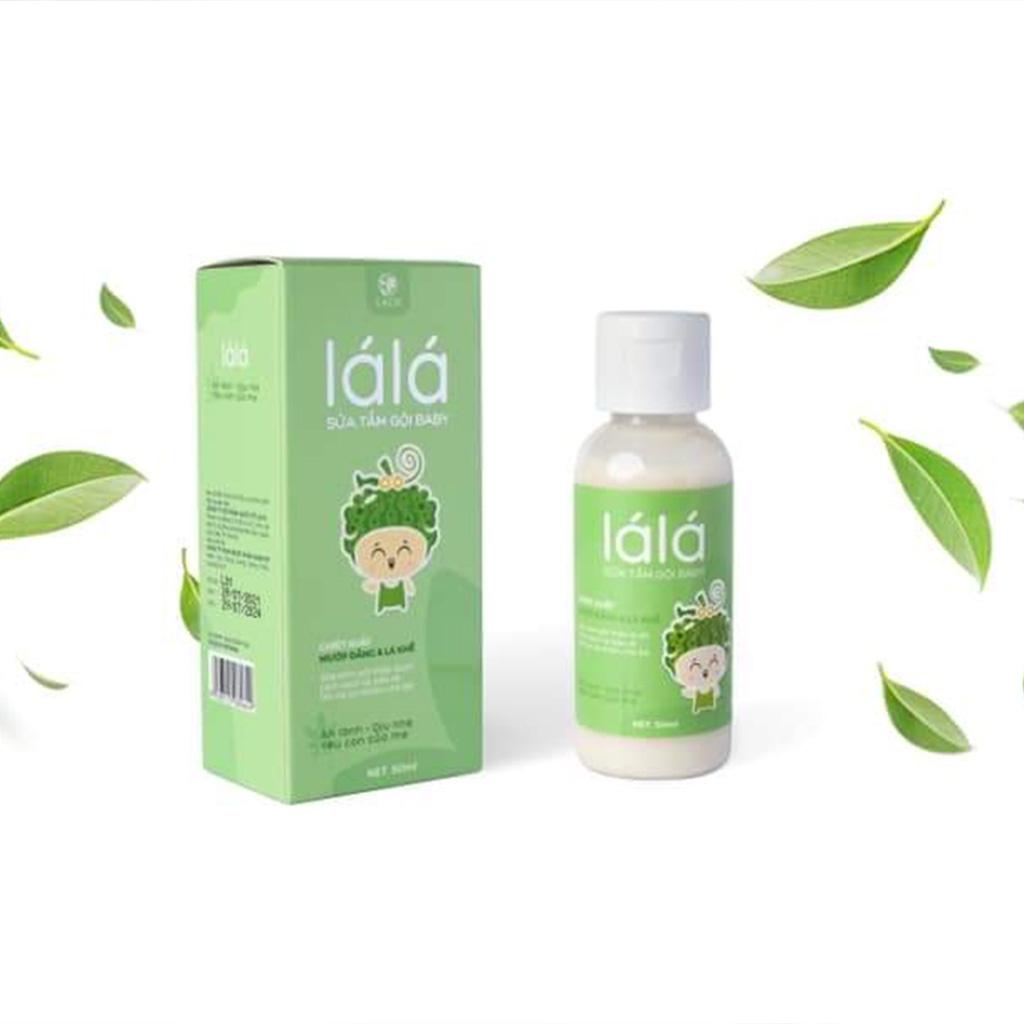 Sữa tắm gội Baby LACO Lá Lá 50ml - Làm sạch và bảo vệ làn da bé