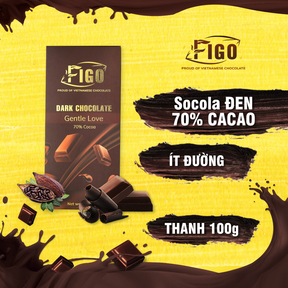 Chocolate đen Figo 70% cacao