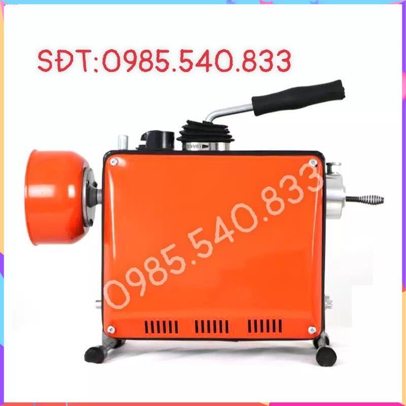 Máy thông tắc GQ150-980W tặng kèm kèm cuộn dây đường kính 16mm dài 15m và 4,5 mét dây lò xo phi 8