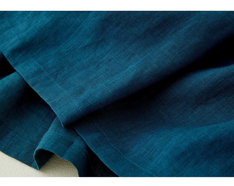 Đầm linen nữ tay ngắn cổ Đức nhẹ nhàng phù hợp cho các nàng đi làm hay đi chơi da215