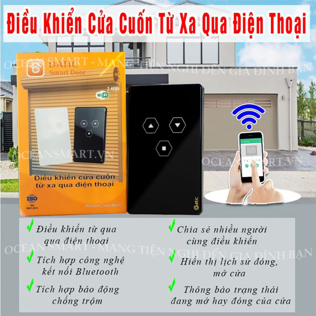 Công Tắc Cửa Cuốn Thông Minh Datic Door, Công Tắc Cửa Cuốn Điều Khiển Từ Xa Bằng Điện Thoại - DTDOOR