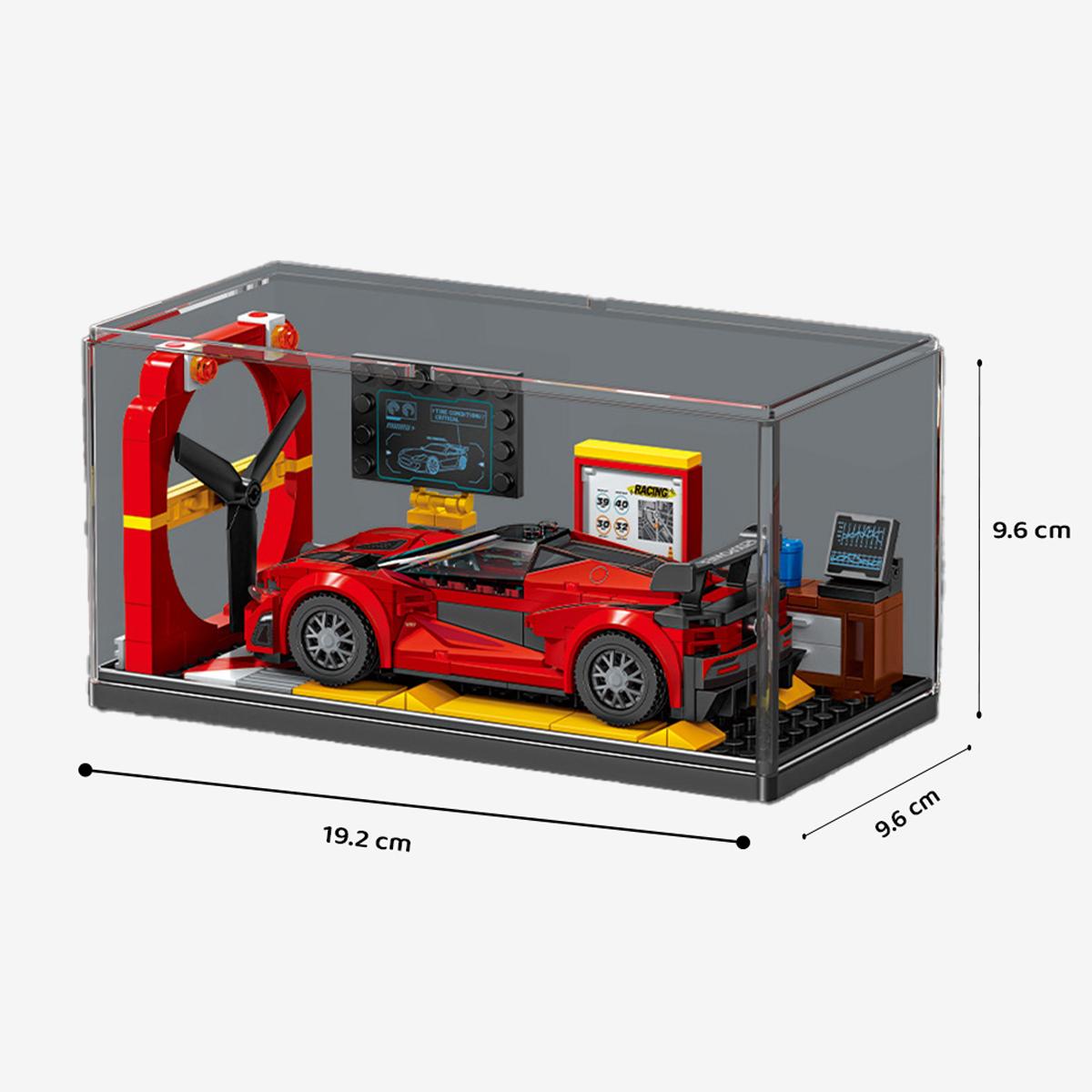 Đồ Chơi Lắp Ráp Mô Hình Xe Đua - Kèm Hộp Mica Trưng Bày - Sembo 717018