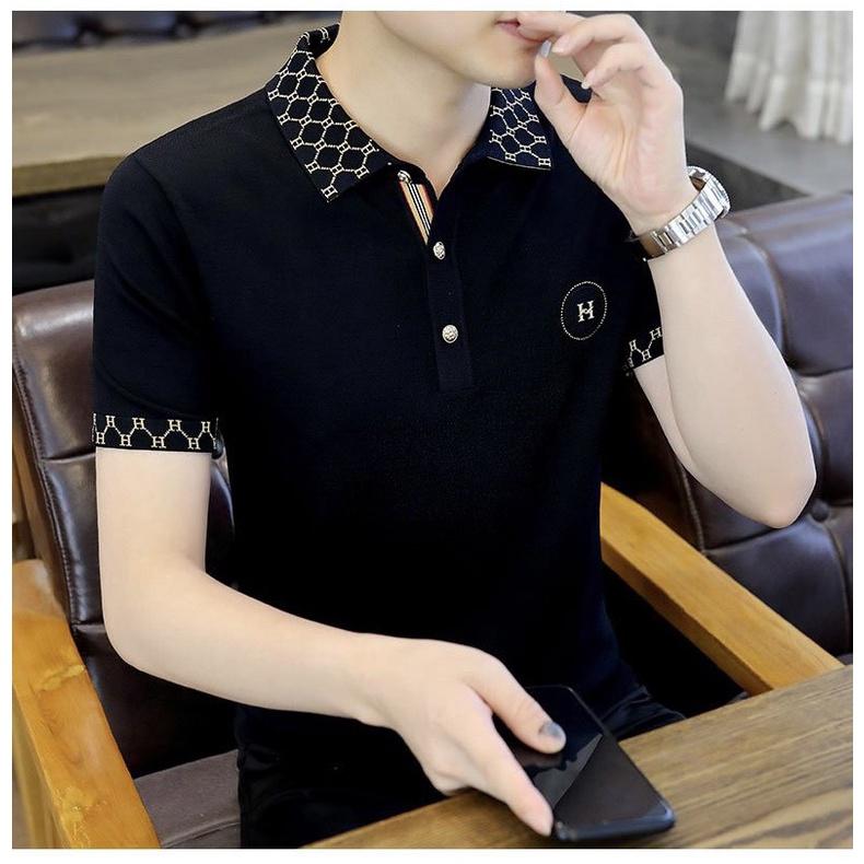 Áo thun nam có cổ tay ngắn vải cotton chống nhăn co giãn thoải mái chống nhăn mẫu đẹp 2023 Skymen Fashion