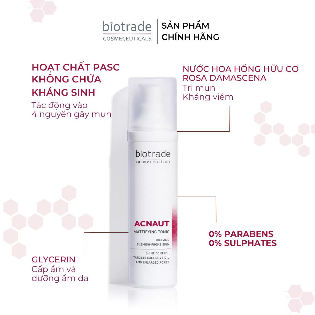 Nước Hoa Hồng Cho Da Đầu Biotrade Acnaut Mattifying Tonic 60ml