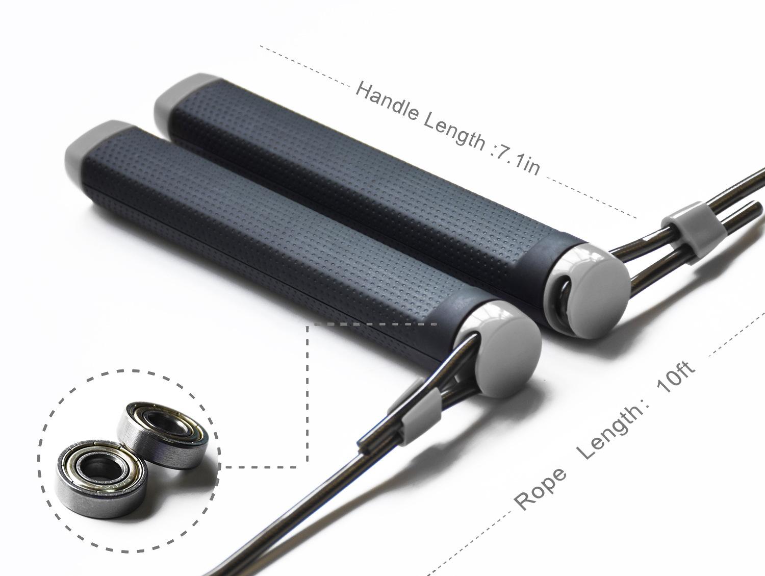 Kyto2109d Đơn Giản Dây Thép Thời Trang Chịu Mài Mòn Dây 2 Màu Sắc Tay Cầm Chống Trơn Trượt Dây Nhảy