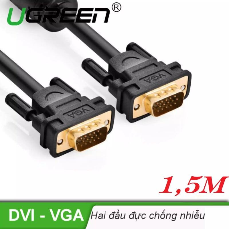 Ugreen UG11630VG101TK 1.5M màu Đen Cáp tín hiệu 2 đầu VGA - HÀNG CHÍNH HÃNG