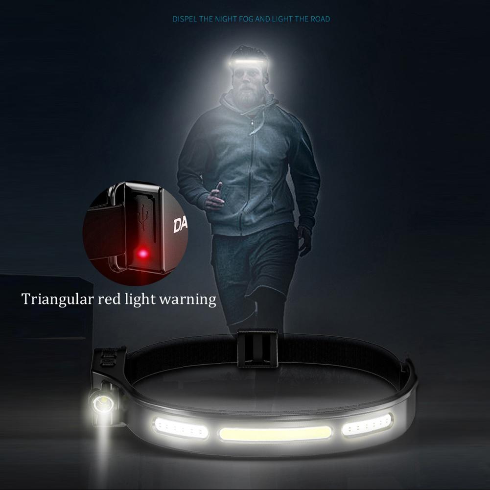 LED Headlamp Flashlight Rechargeable COB High Bright Headlight for Outdoor Camping Hiking Fishing Running