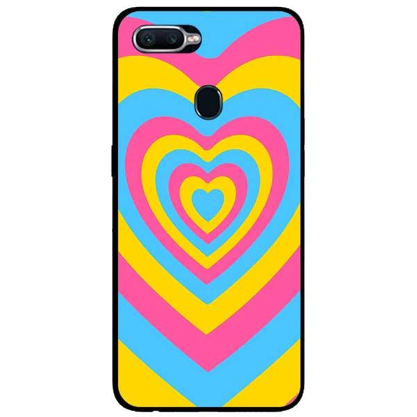 Ốp lưng dành cho Oppo A7 / A5s / A12 / F9 / Tim Cầu Vồng