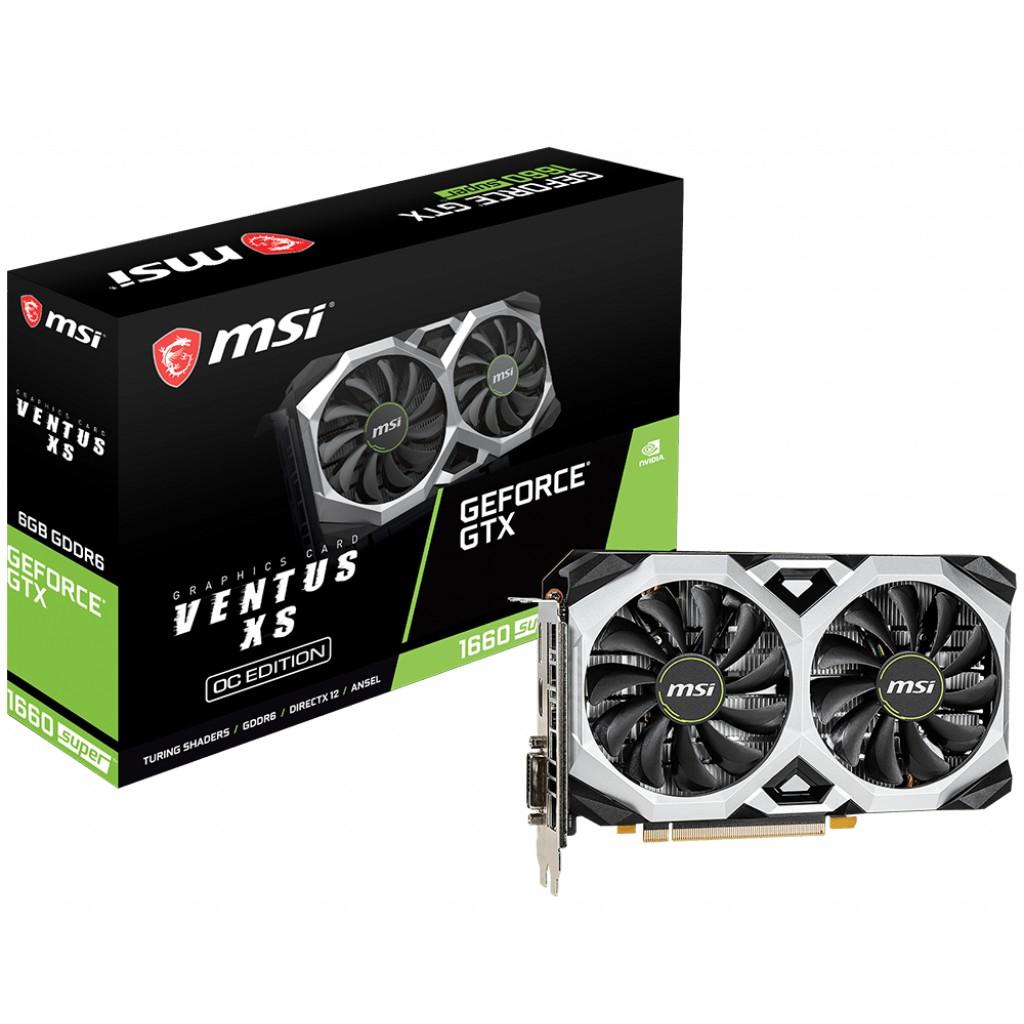 Card màn hình MSI GTX 1660 Super VENTUS OC ( 6Gb DDR6-- HÀNG CHÍNH HÃNG