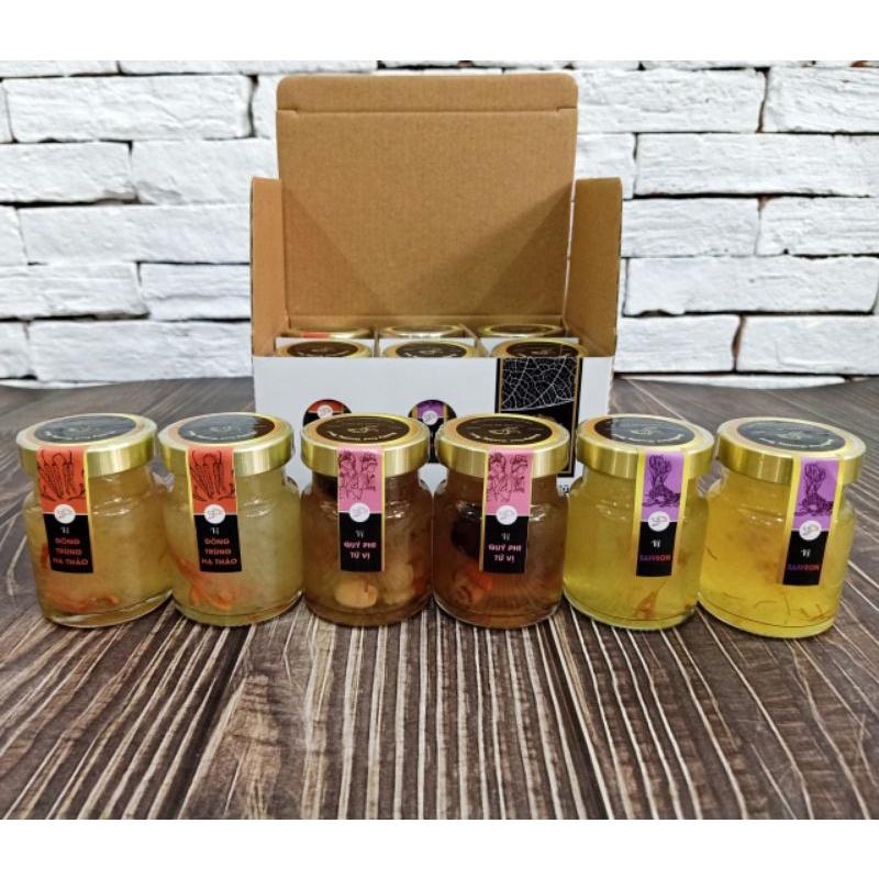 Lốc 6 hũ yến chưng đông trùng không đường hũ 70ml