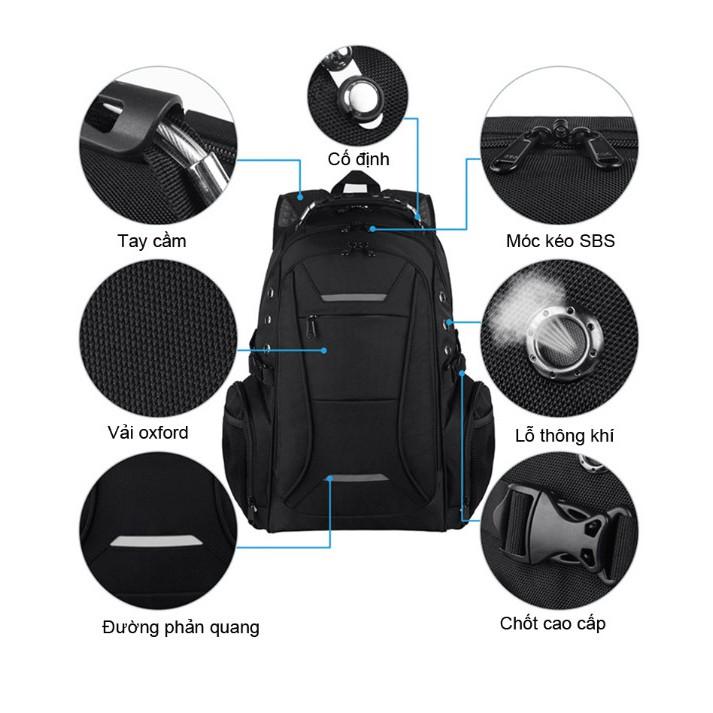 Balo dã ngoại chống thấm Waterproof Bag 35L (Đen) - Home and Garden