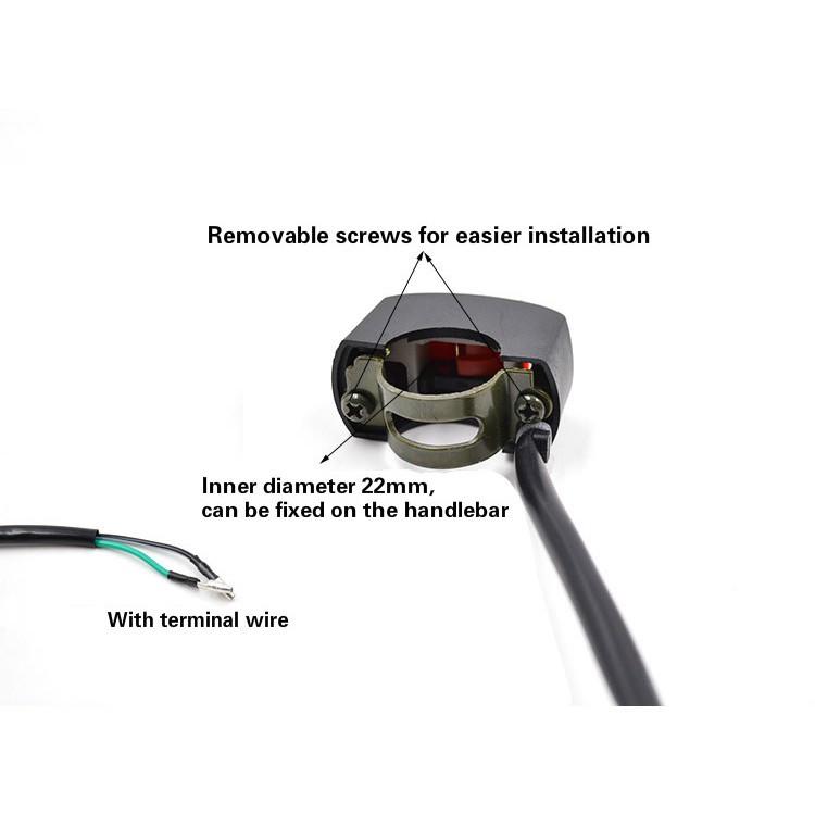 Công tắc đèn gắn vào tay cầm xe máy