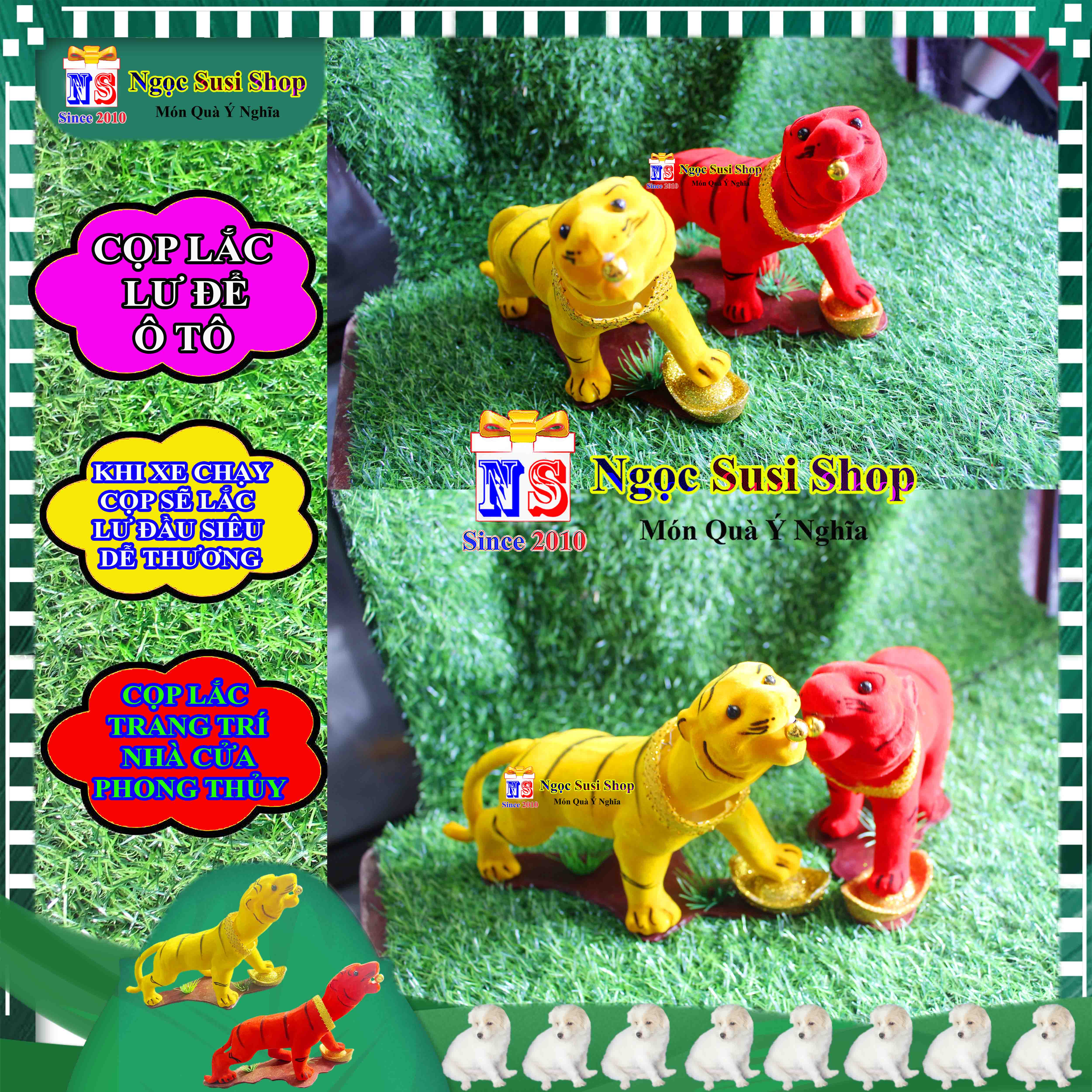 CON HỔ ĐỂ TAPLO Ô TÔ XE HƠI LẮC LƯ ĐẦU PHONG THỦY - CON CỌP ĐỂ Ô TÔ PHONG THỦY LẮC LƯ