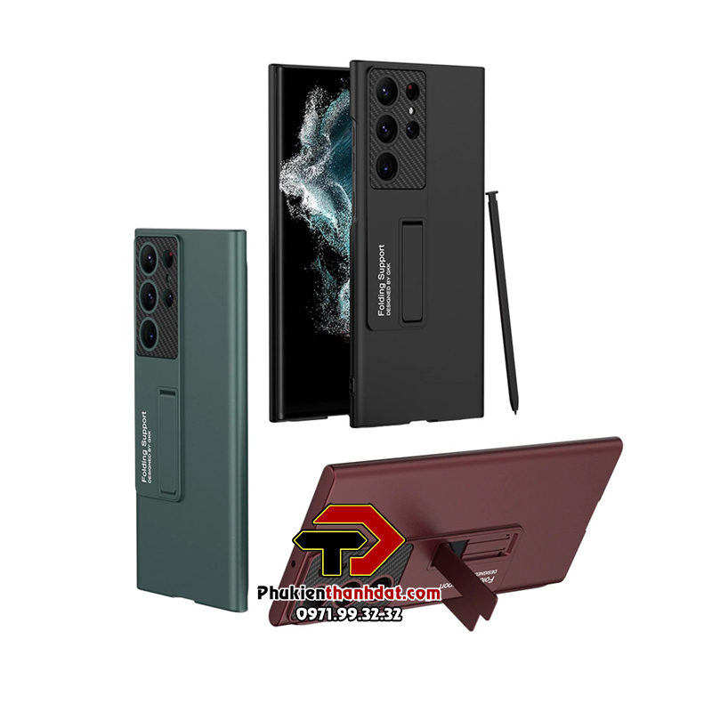 Ốp lưng dành cho SamSung Galaxy S23 Ultra chính hãng LIKGUS có chân chống, chống bám vân tay - Hàng chính hãng