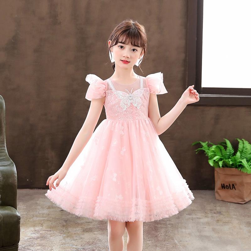 Đầm voan công chúa cho bé gái dự tiệc đẹp size 15-30kg hàng Quảng Châu cao cấp