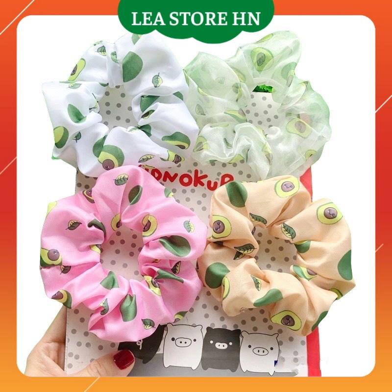 Dây Buộc Tóc Buộc Tóc Scrunchies Hoạ Tiết Trái Cây Xinh Xắn N02