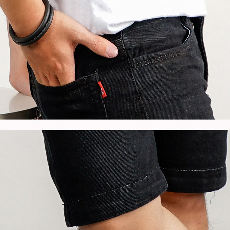 Quần Short Jean Nam Muidoi Q169 - Đen (Size