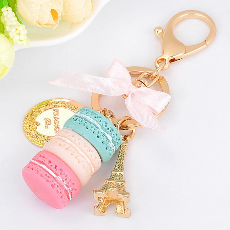 Móc khoá cute treo xe máy hình macaron; móc treo balo phong cách hàn quốc; MK01 - BONMIE