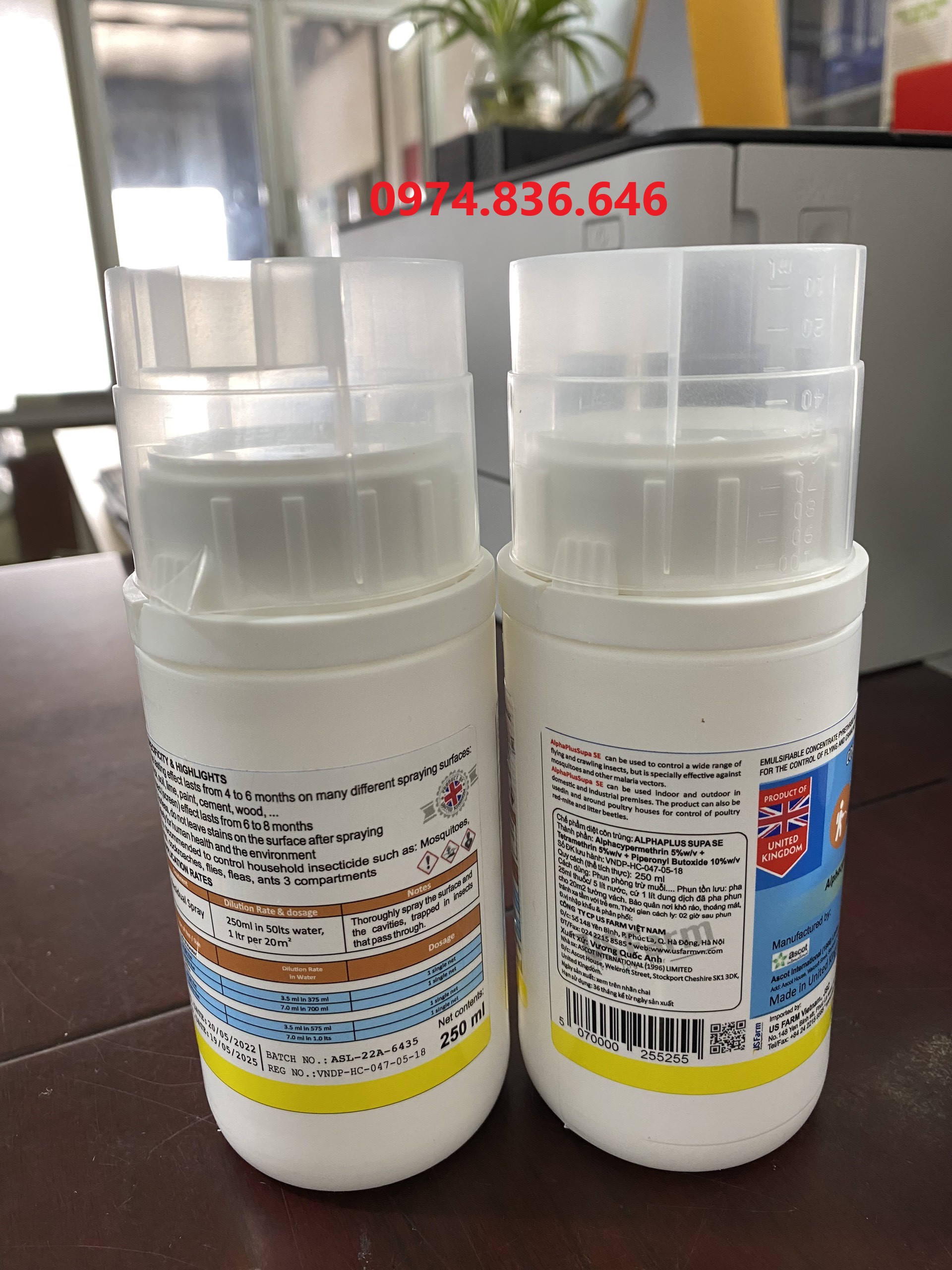 Thuốc Diệt Muỗi ALPHAPLUS SUPA SE 250ML