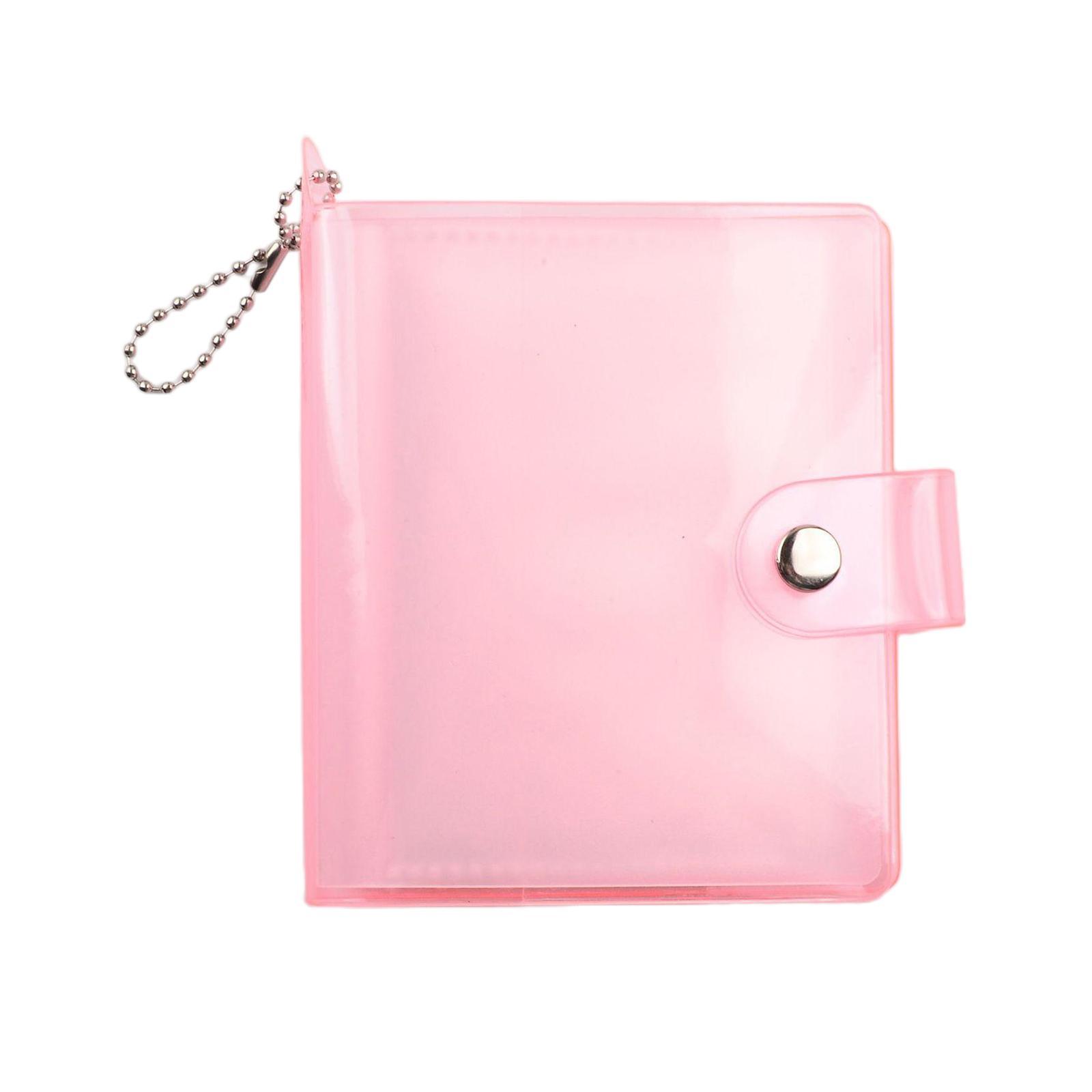 Photo Album Bag Card Holder Business Card Bag Jelly pink
