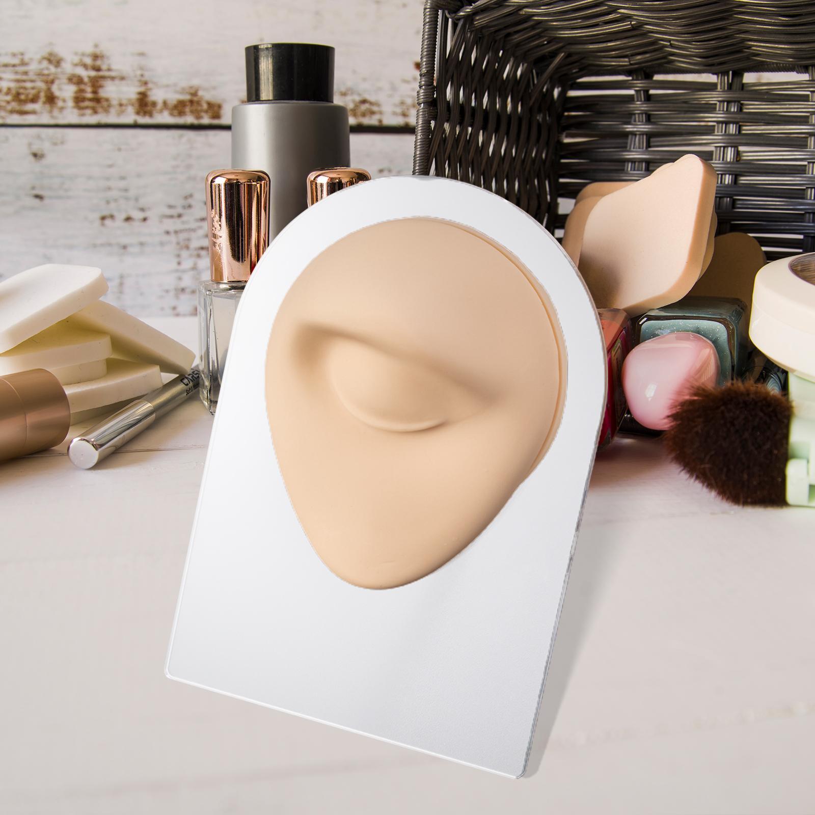 Portable Silicone Flexible Mouth Model Piercing Practice Eyes Model for Teaching Jewelry Display