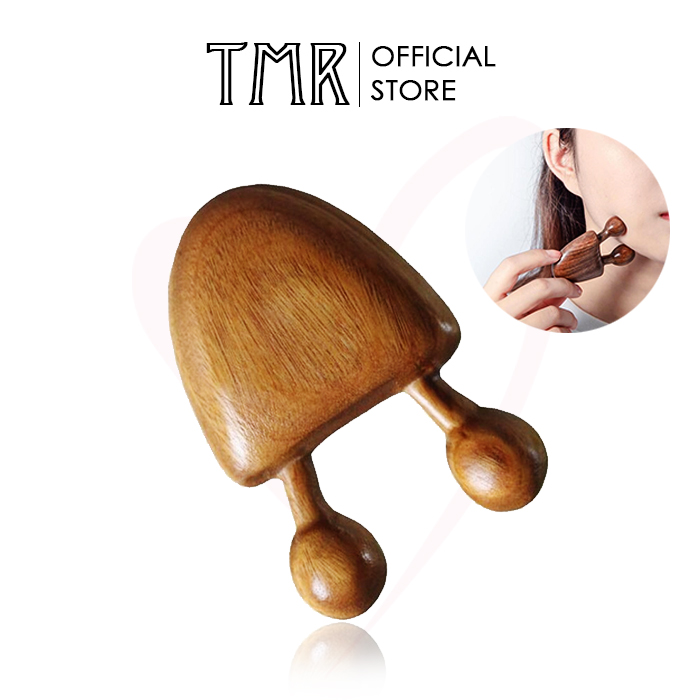 Cây Gua Sha Sandalwood Tự Nhiên, Mát Xa Vùng Mắt, Nâng Cơ Hiệu quả, Chính Hãng TMR