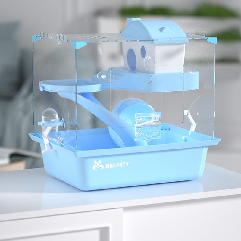 Lồng Hamster Lâu Đài Acrylic Trong Suốt Chống Lạnh Cho Thú Cưng